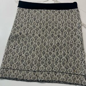 Sandro gold/black/beige mini skirt